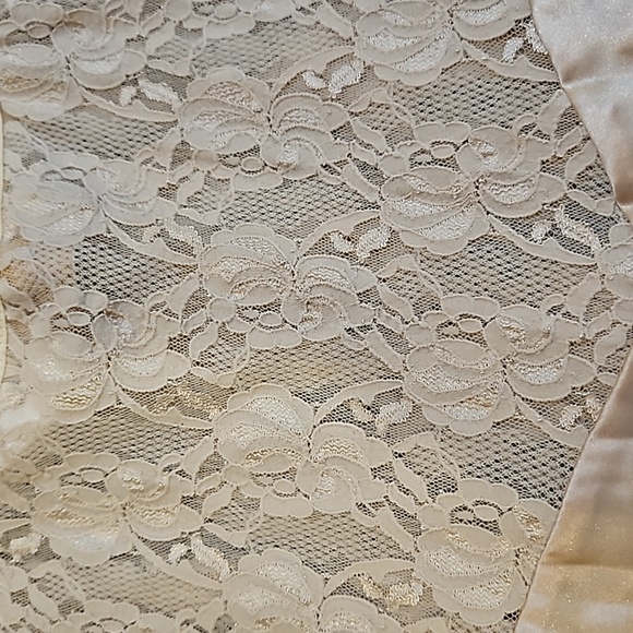 Delicates Lingerie Nightgown Nighty Beige Color Spaghetti Strap Lacey Size S - Picture 6 of 15